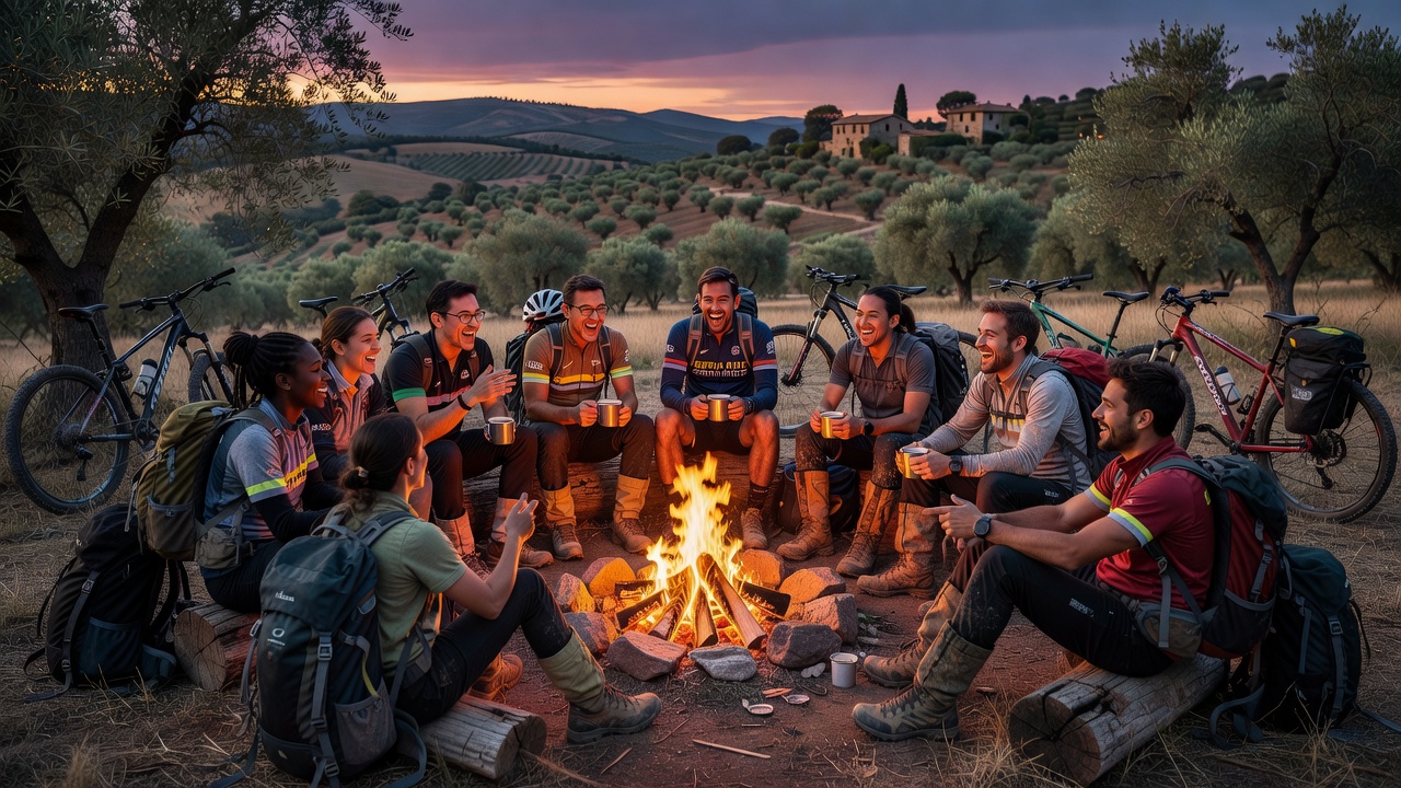 Comunidad alrededor del fuego